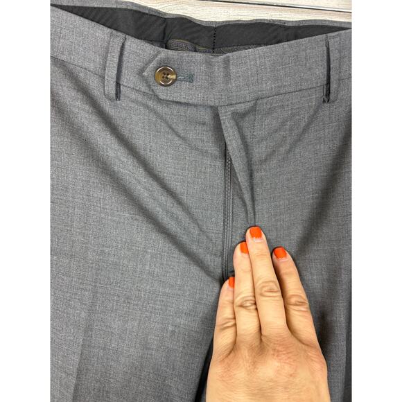 Lauren Ralph Lauren Men’s 36x32 Embry Medium Gray Flat Front Dress Pants NWT - Picture 3 of 7
